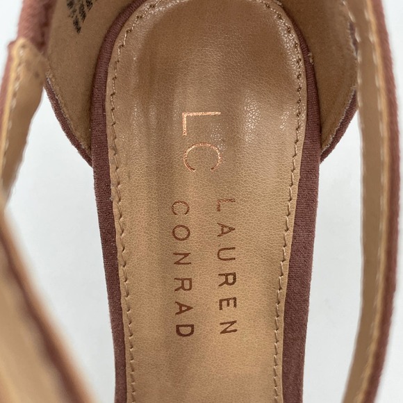 LAUREN CONRAD WOMEN'S WALNUT HEELS SIZE 5.5 MAUVE - Picture 6 of 9
